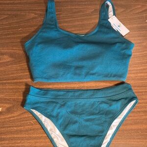 Brand New Dark Teal-Green Bikini Set - with tags